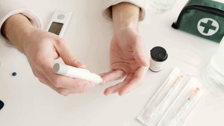 Photo of pregestational diabetes blood glucose testing